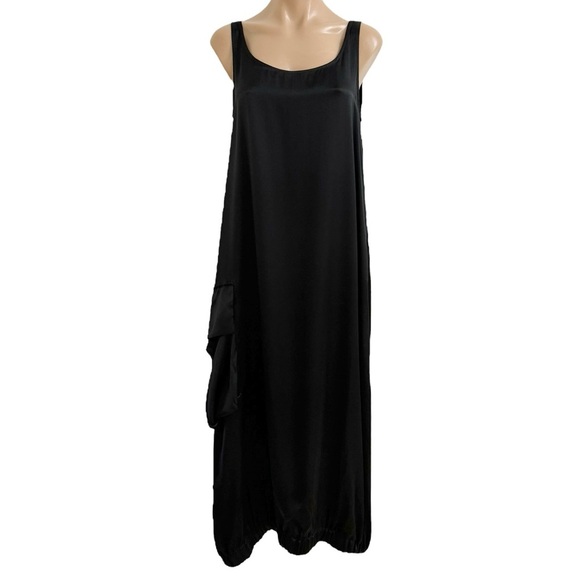 UMA RAQUEL DAVIDOWICZ SILK BLACK REFUGIO POCKETED MAXI DRESS SZ S - Picture 4 of 7